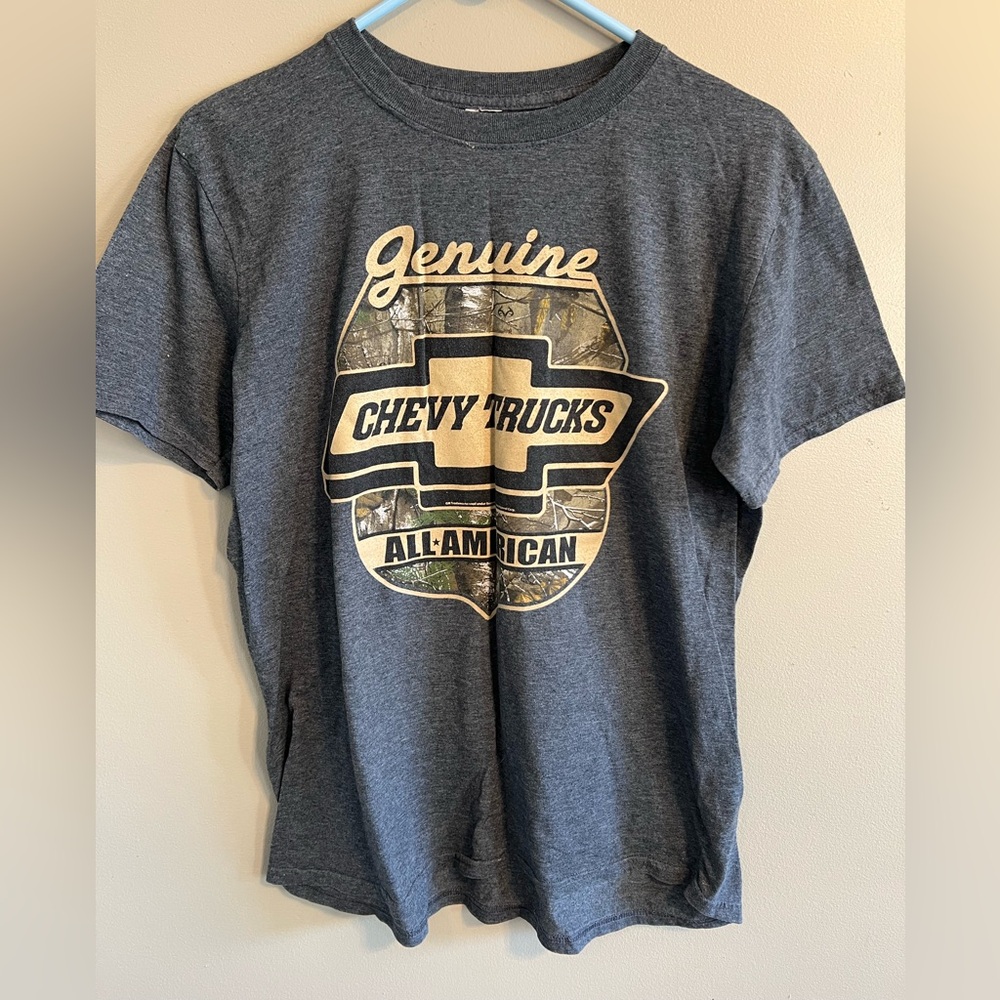 Gray Chevy Trucks Graphic T-Shirt